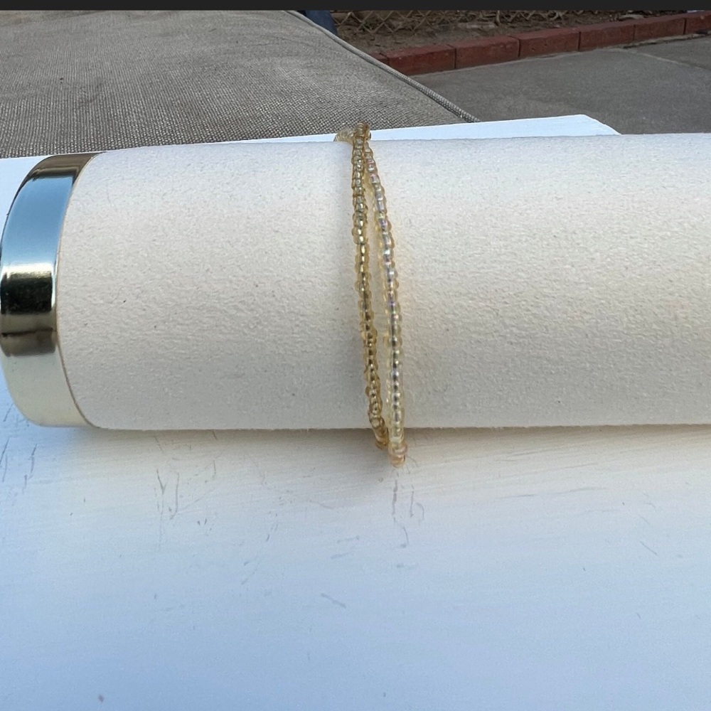 2 in 1 gold bangle bracelet set adjustable custom set small business